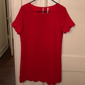 Boutique Scalloped Dress